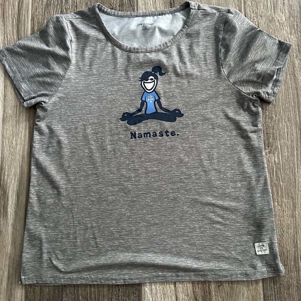 Life is Good Namaste PJ top